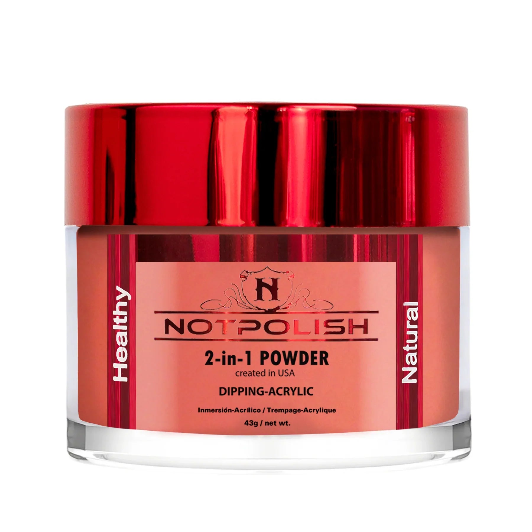 Notpolish 2 in 1 powder - m87 coral pink - 2 oz - acrylic