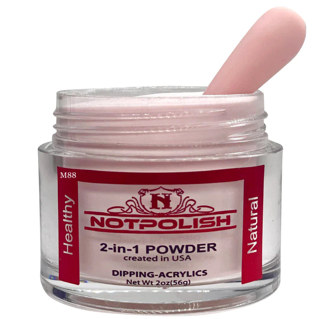 Notpolish 2 in 1 powder - m88 j.em - 2 oz - acrylic dip