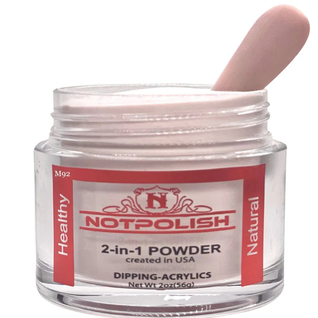 Notpolish 2 in 1 powder - m92 spring latte - 2 oz - acrylic