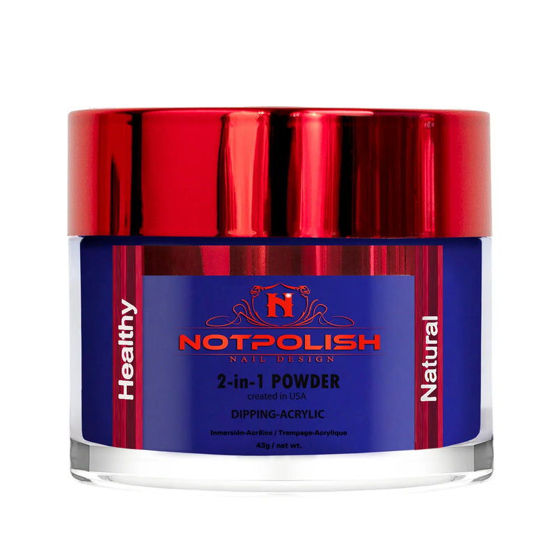 Notpolish 2 in 1 powder - m93 lush blue - 2 oz - acrylic dip
