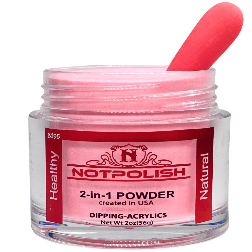 Notpolish 2 in 1 powder - m95 sparkle ember - 2 oz
