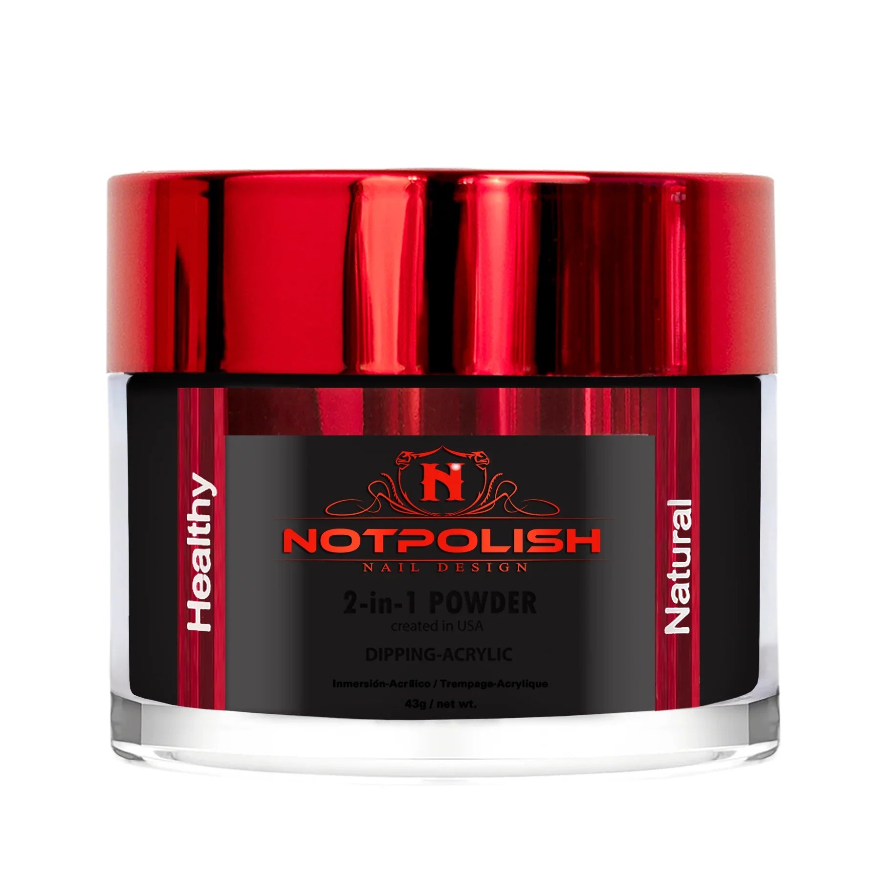 Notpolish 2 in 1 powder - og03 black - 2 oz - dip polish