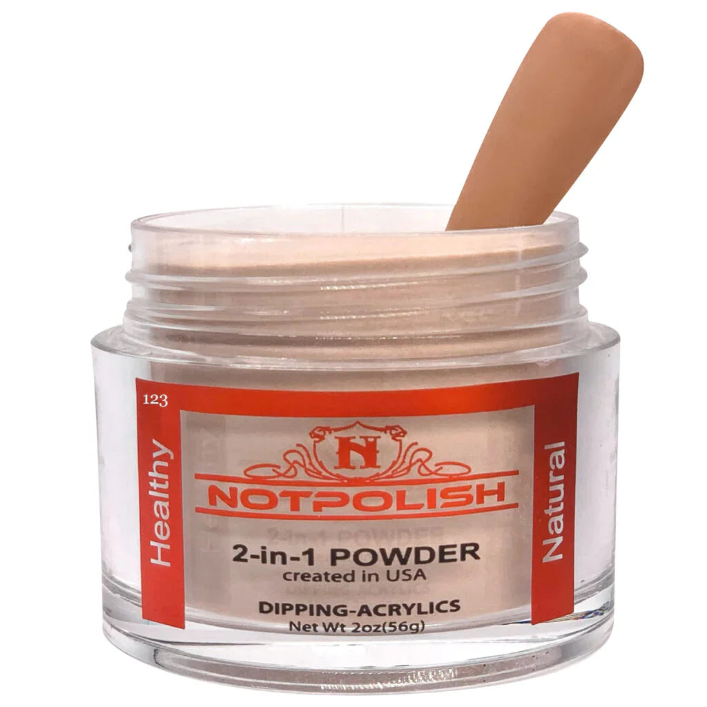 Notpolish 2 in 1 powder - og113 nude me - 2 oz - dip polish