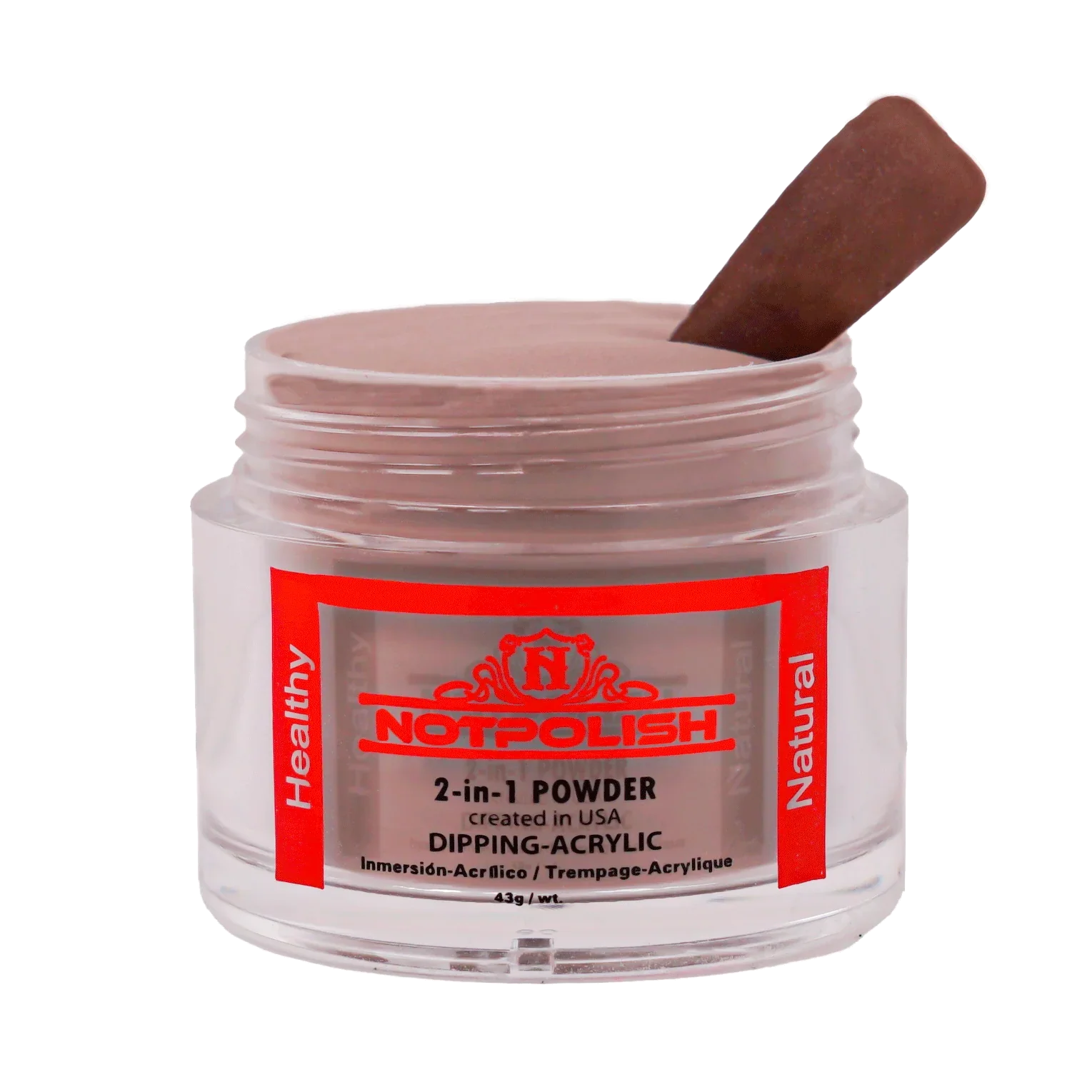 Notpolish 2 in 1 powder - og116 pink kiss - 2 oz - dip