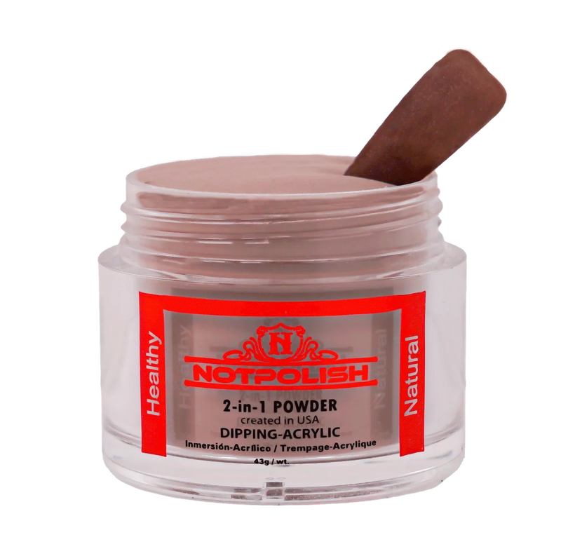 Notpolish 2 in 1 powder - og116 pink kiss - 2 oz - dip