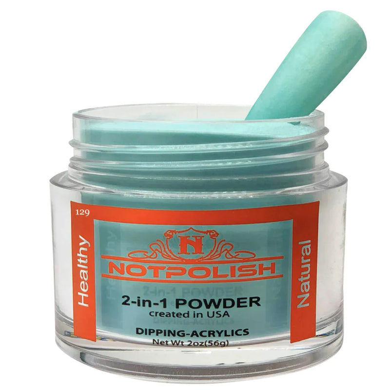 Notpolish 2 in 1 powder - og129 mint crush - 2 oz - dip