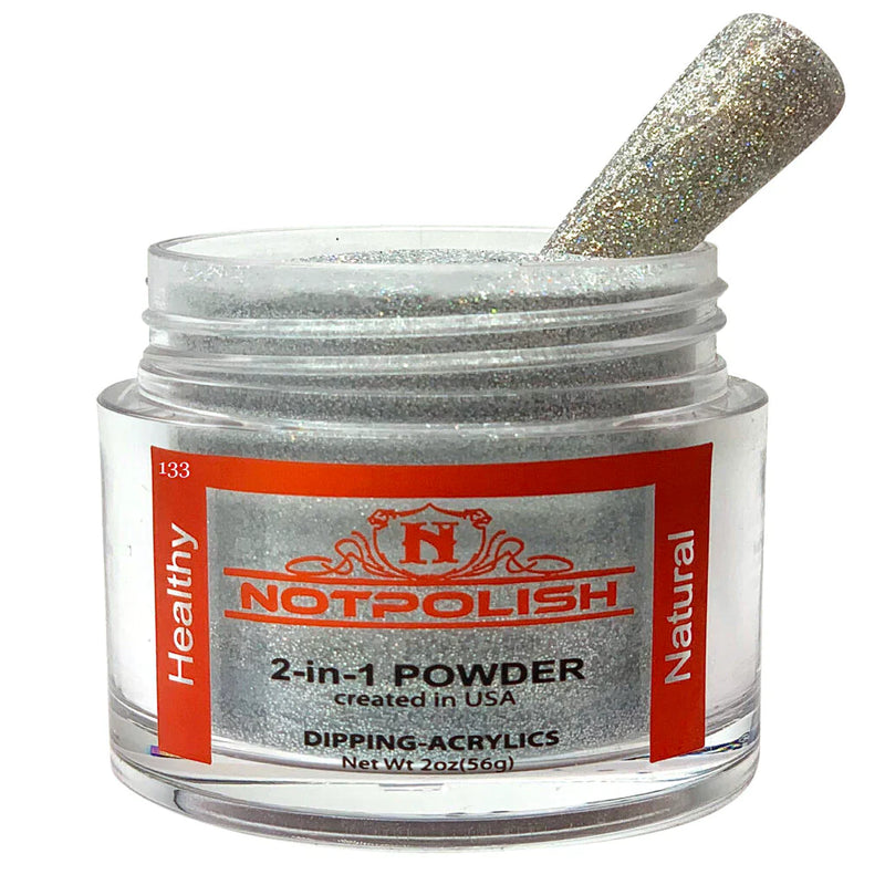 Notpolish 2 in 1 powder - og133 starry night - 2 oz - dip