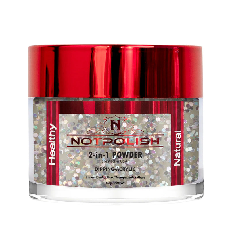 Notpolish 2 in 1 powder - og133 starry night - 2 oz - dip
