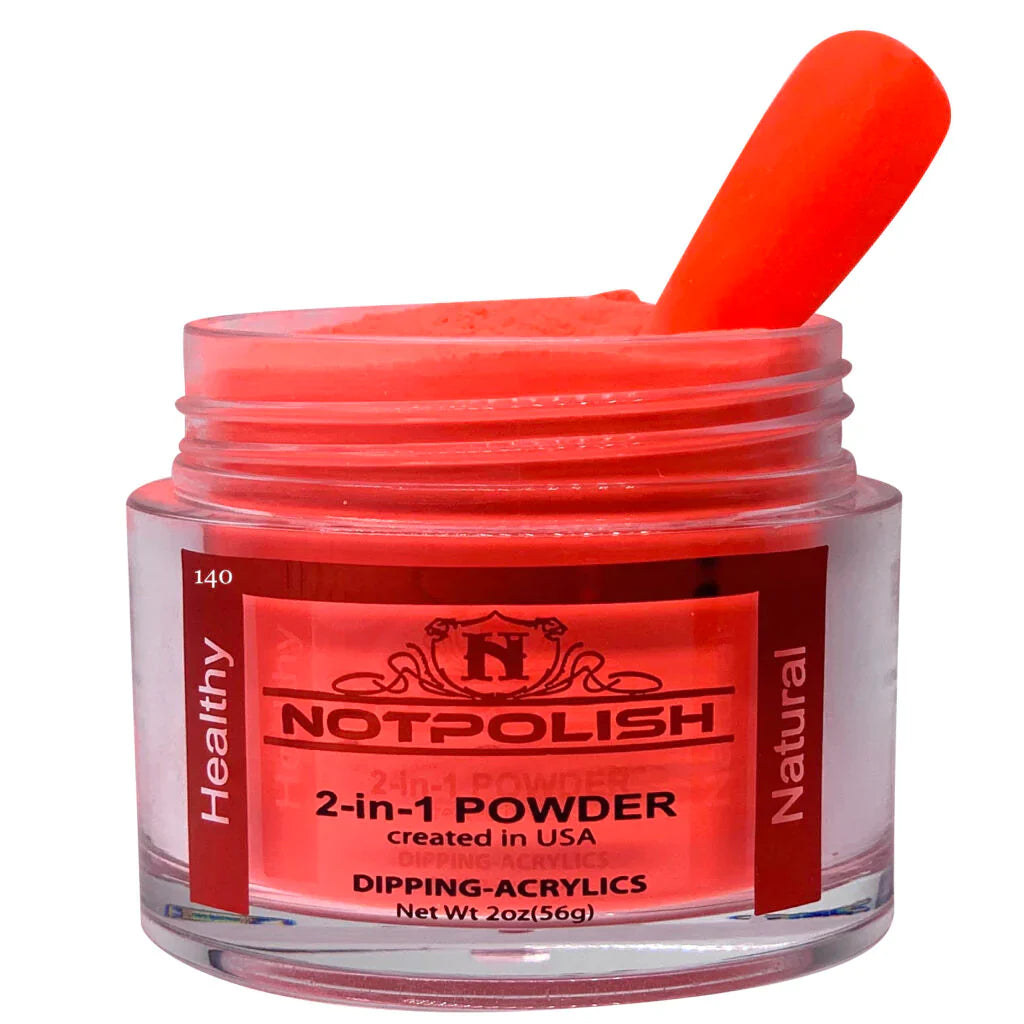 Notpolish 2 in 1 powder - og140 jet life - 2 oz - dip polish
