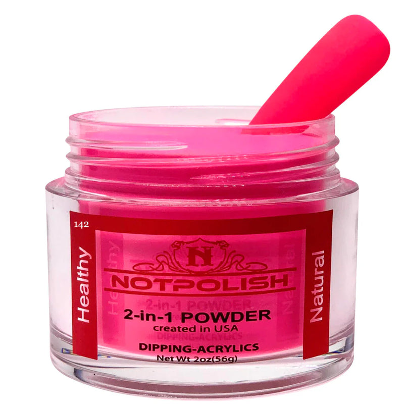 Notpolish 2 in 1 powder - og142 pink of you - 2 oz - dip