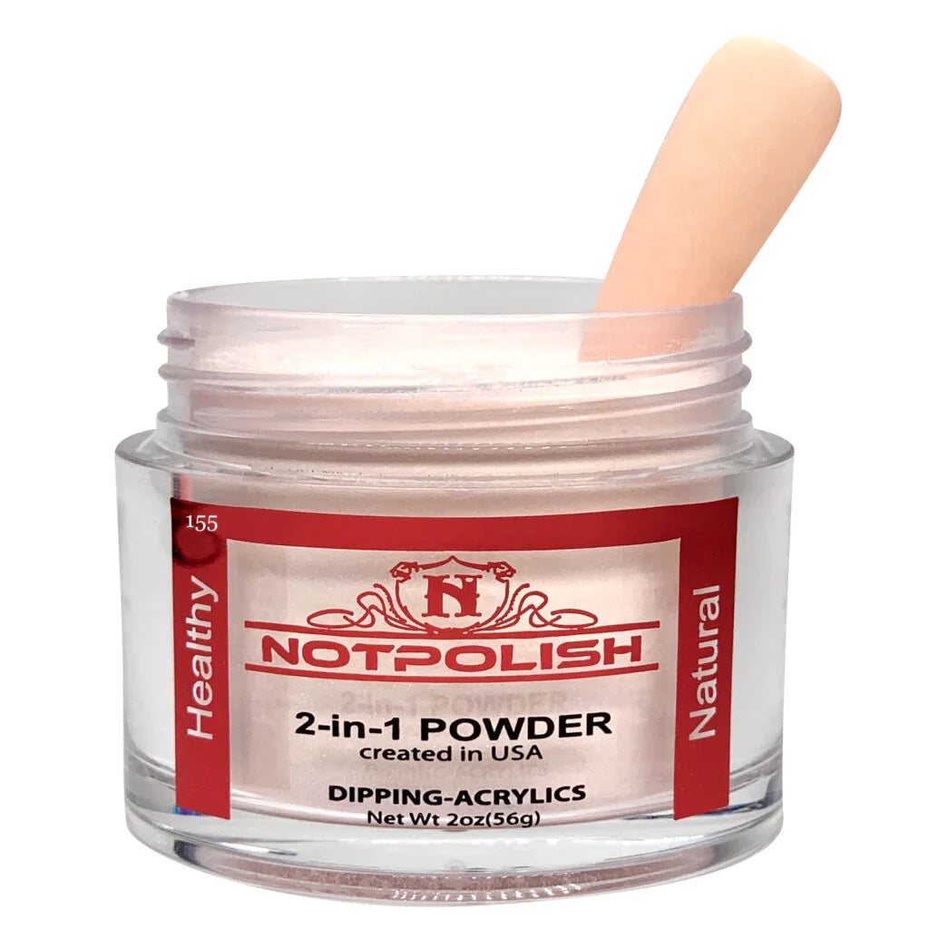 Notpolish 2 in 1 powder - og155 warm glow - 2 oz - dip