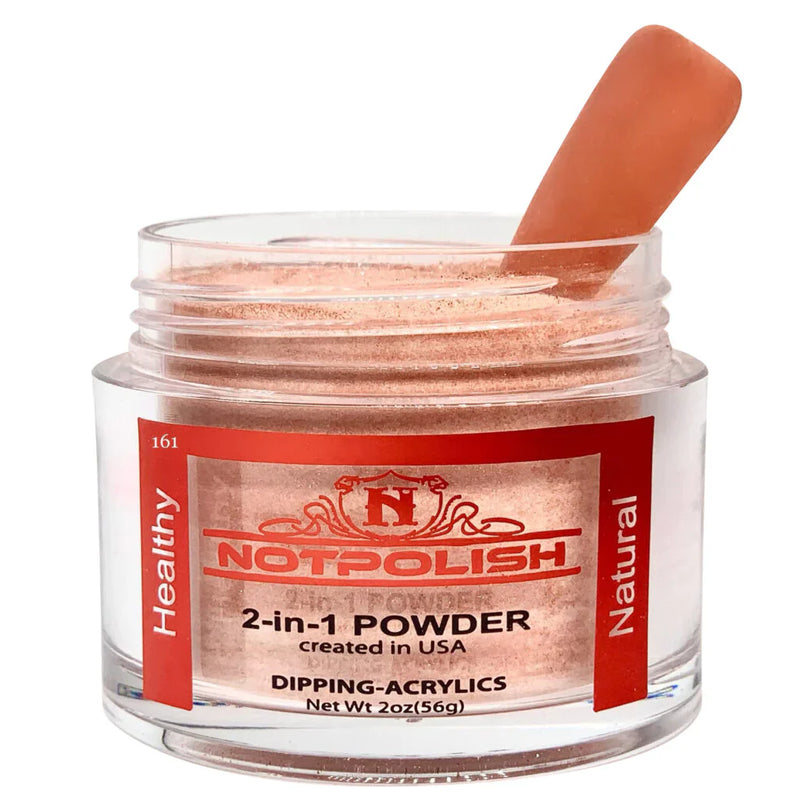 Notpolish 2 in 1 powder - og161 ruby sand - 2 oz - dip