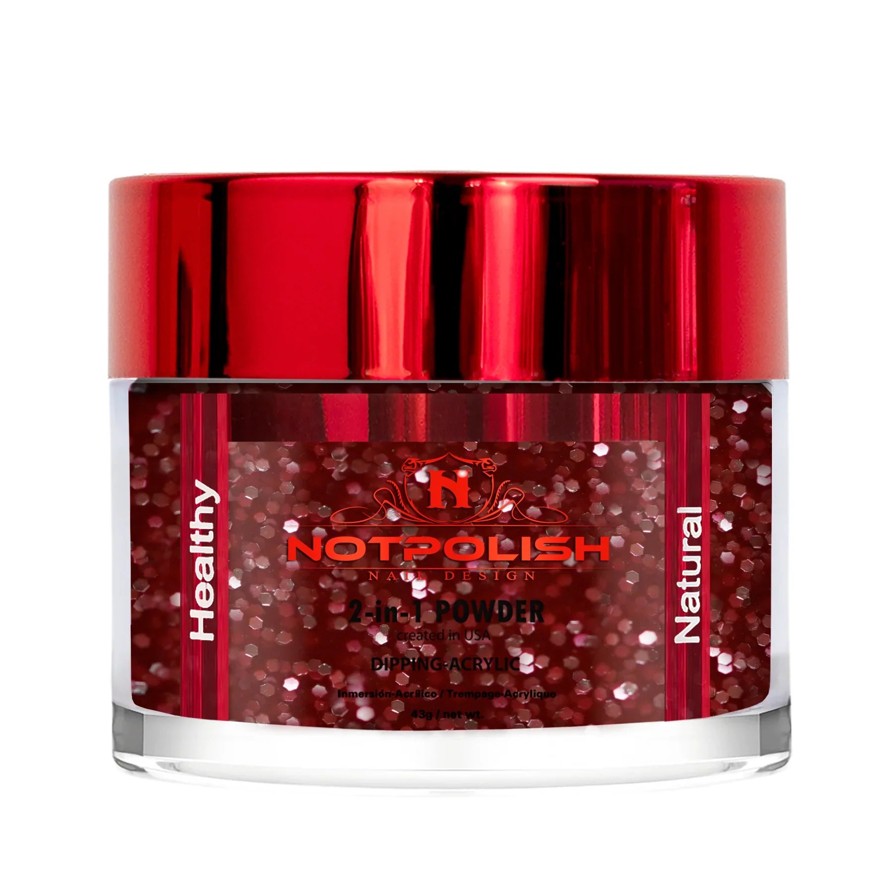 Notpolish 2 in 1 powder - og169 rebel pink - 2 oz - dip