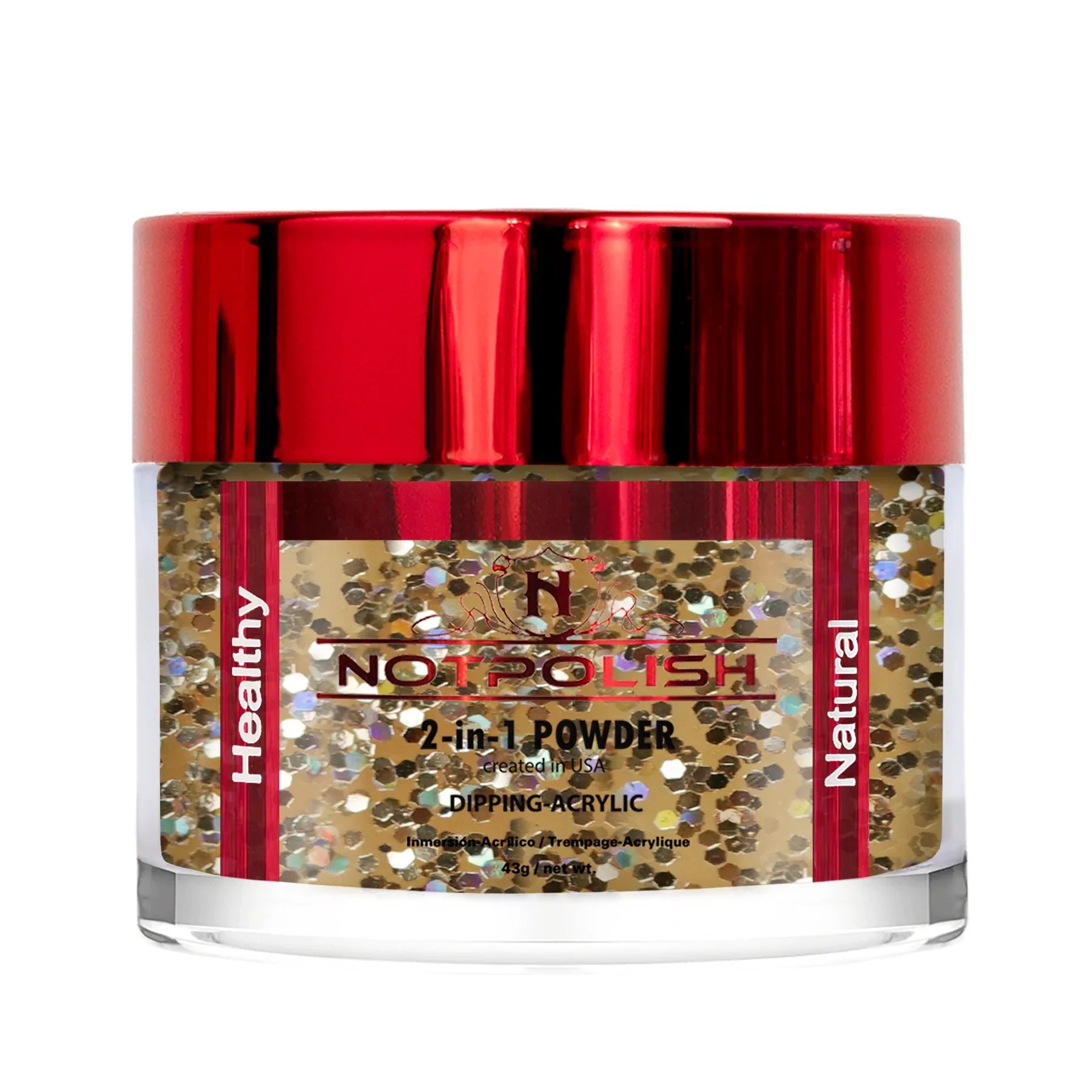 Notpolish 2 in 1 powder - og171 champagne gold - 2 oz - dip