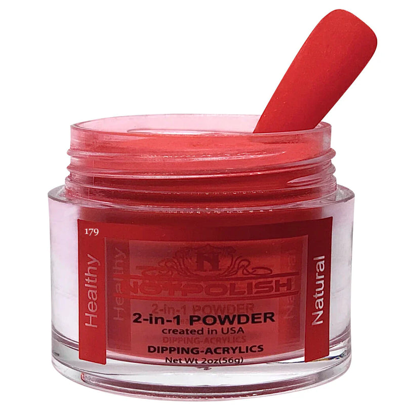 Notpolish 2 in 1 powder - og179 red lotus - 2 oz - dip