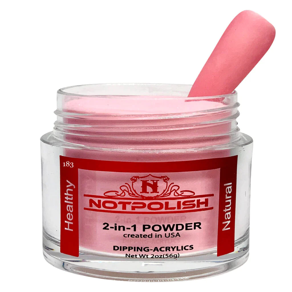 Notpolish 2 in 1 powder - og183 pinky promise - 2 oz - dip
