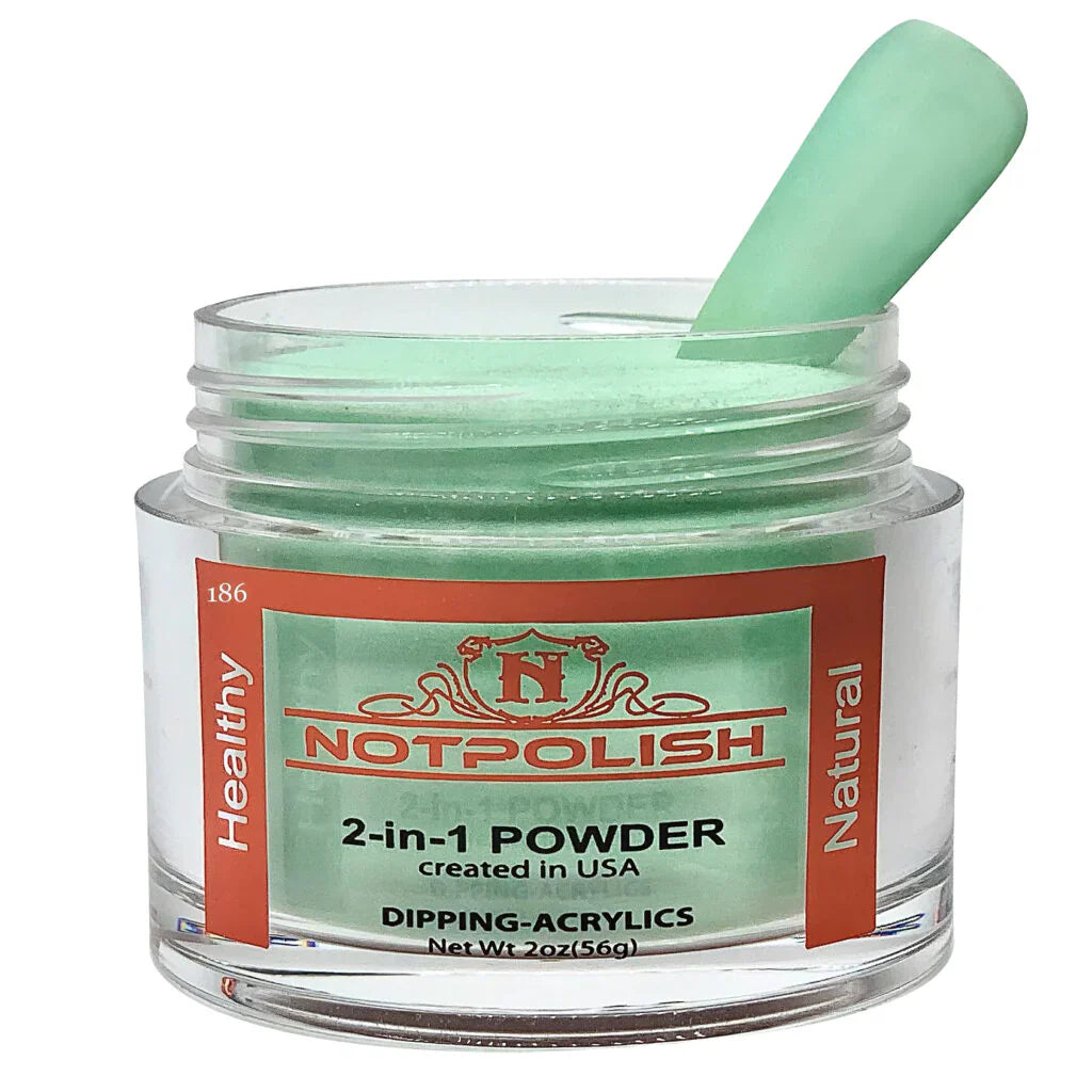 Notpolish 2 in 1 powder - og186 my commint-mint - 2 oz