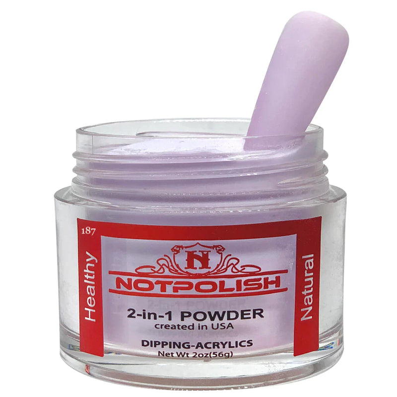 Notpolish 2 in 1 powder - og188 berry unique - 2 oz - dip
