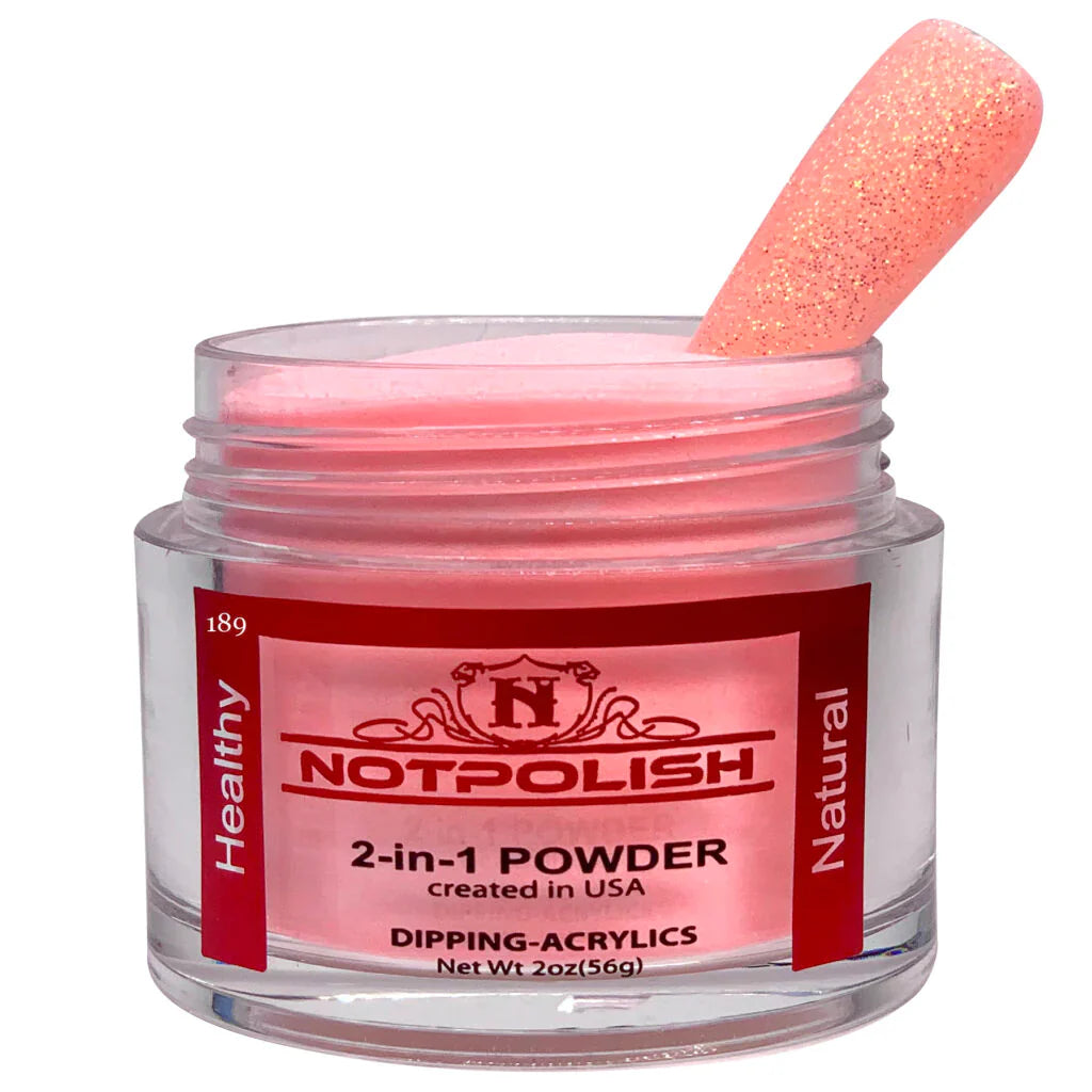 Notpolish 2 in 1 powder - og189 all my peaches - 2 oz - dip