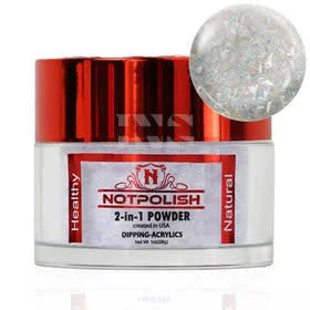 NOTPOLISH 2 in 1 Powder - OMG 11 Icy - 1 oz - Acrylic Dip