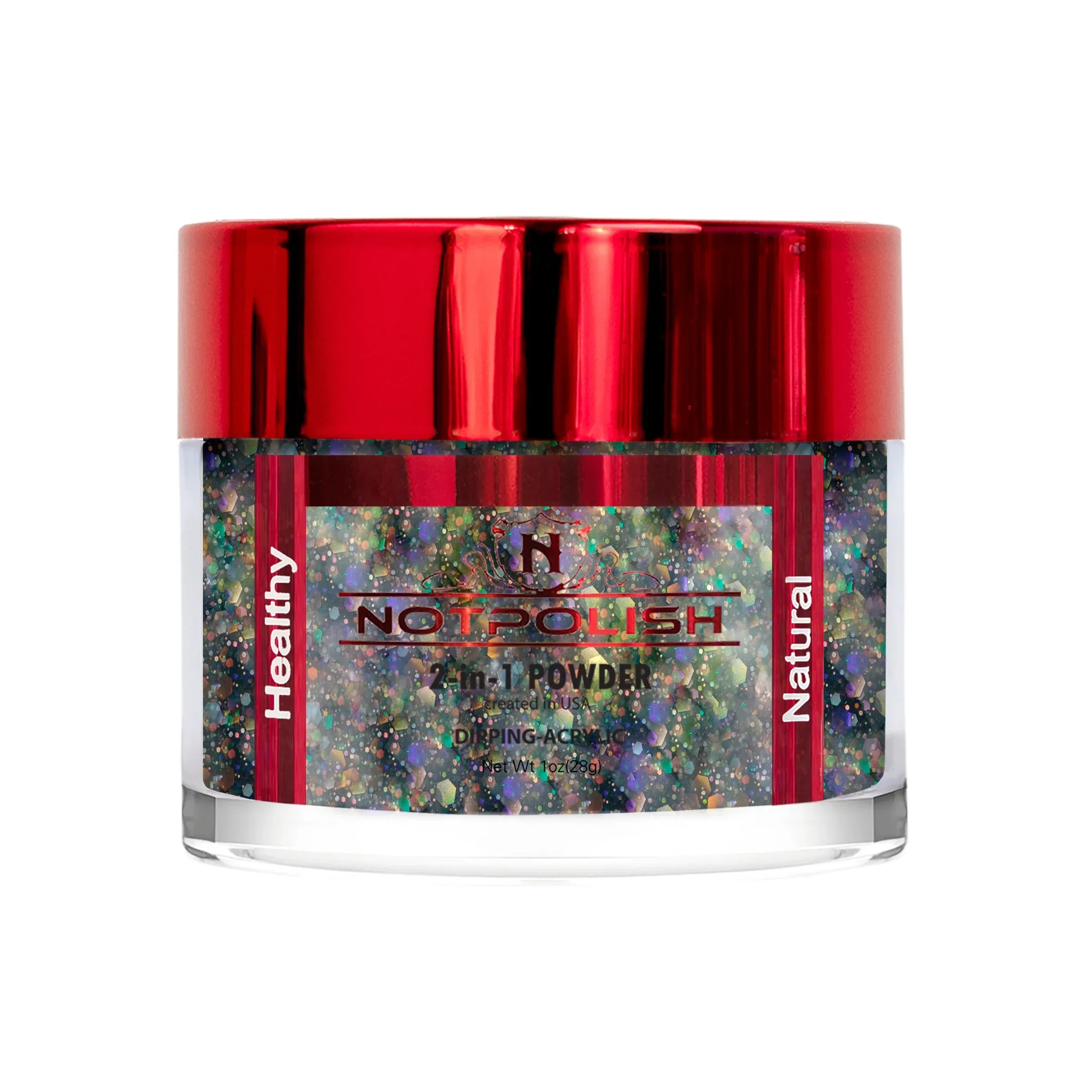 NOTPOLISH 2 in 1 Powder - OMG 18 Black Magic - 1 oz