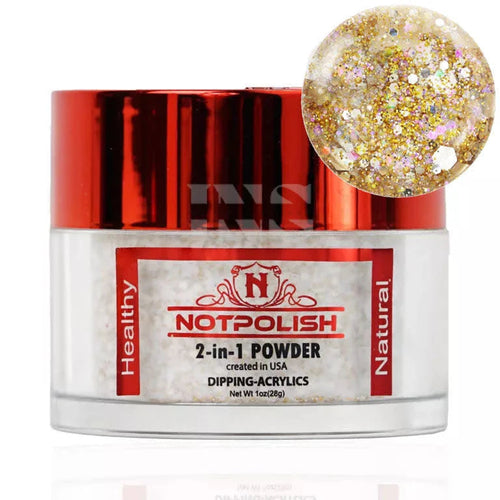 NOTPOLISH 2 in 1 Powder - OMG 33 24k - 1 oz