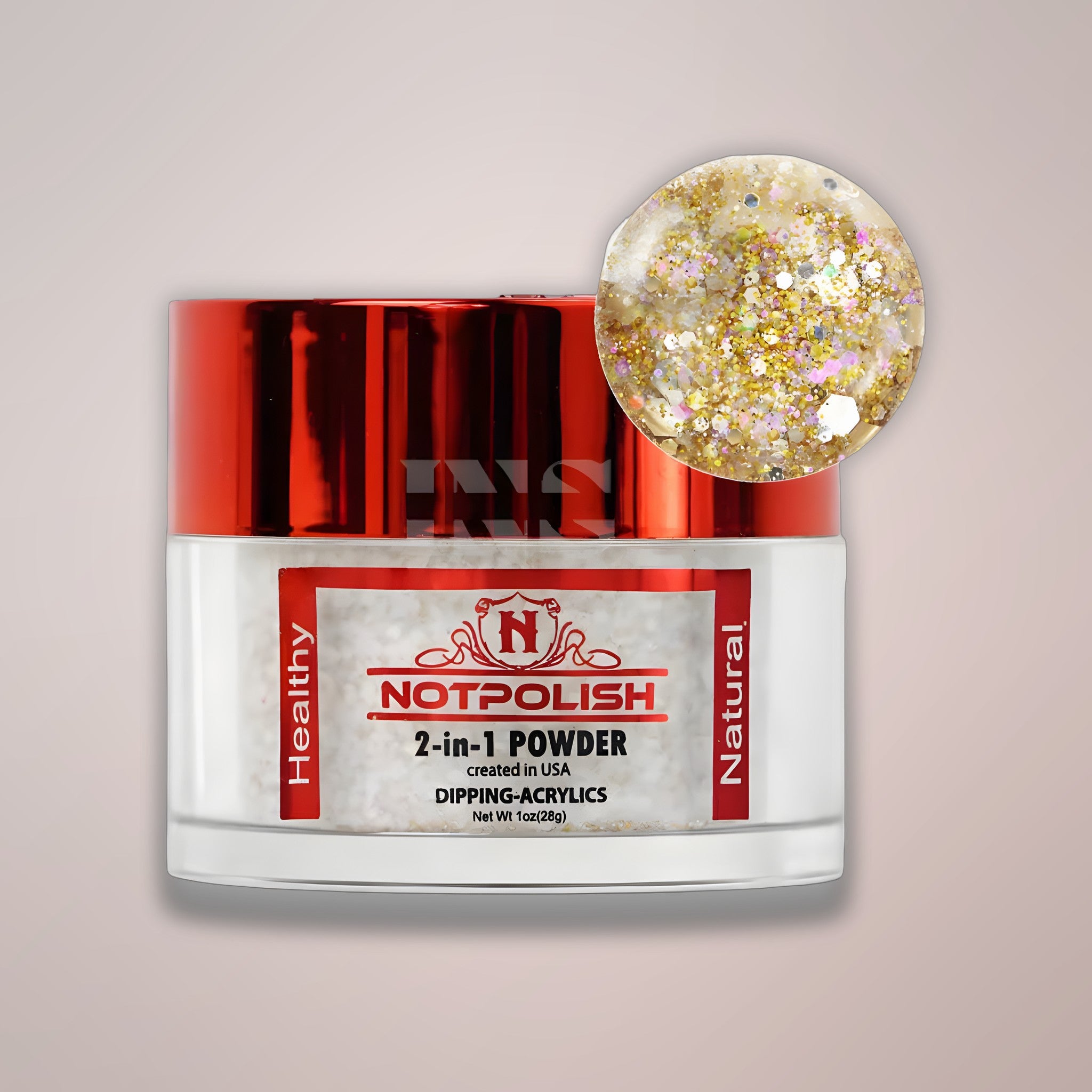 NOTPOLISH 2 in 1 Powder - OMG 33 24k - 1 oz