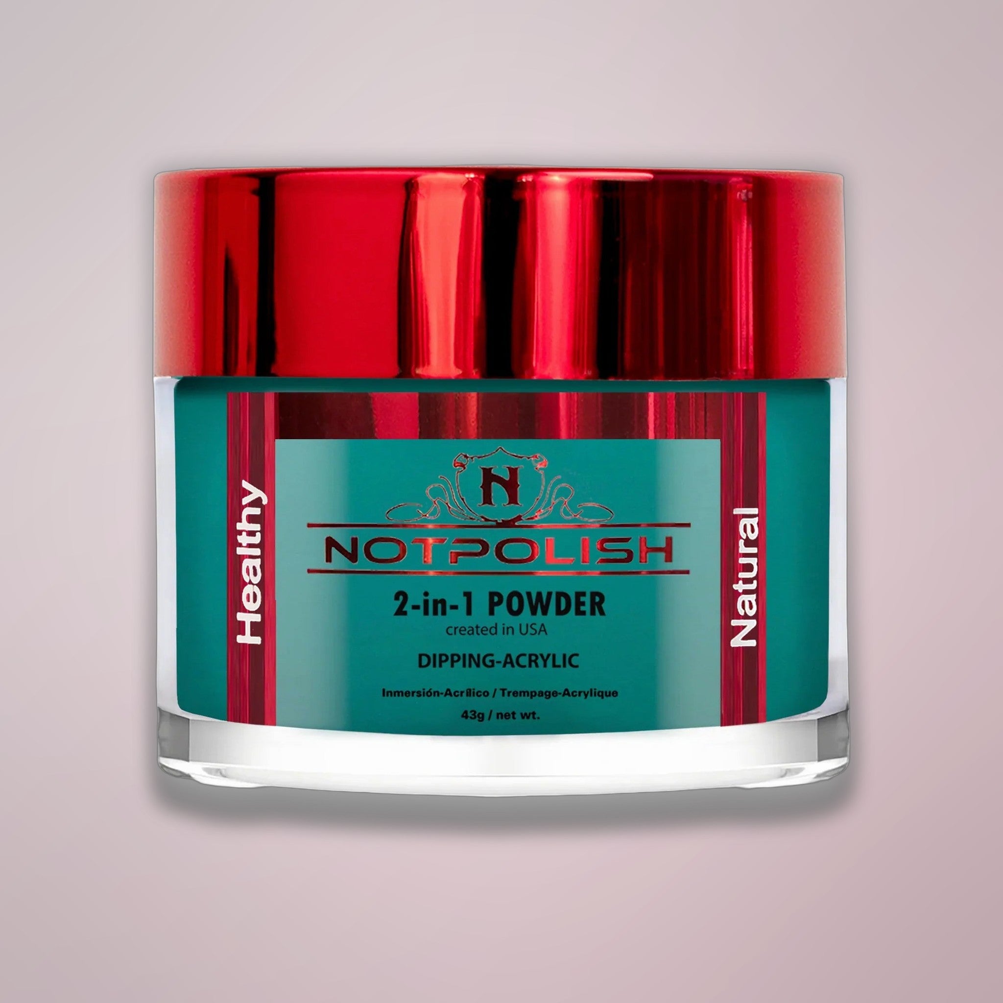 NOTPOLISH 2 in 1 Powder - M106 I Don't Kiss & Teal - 2 oz