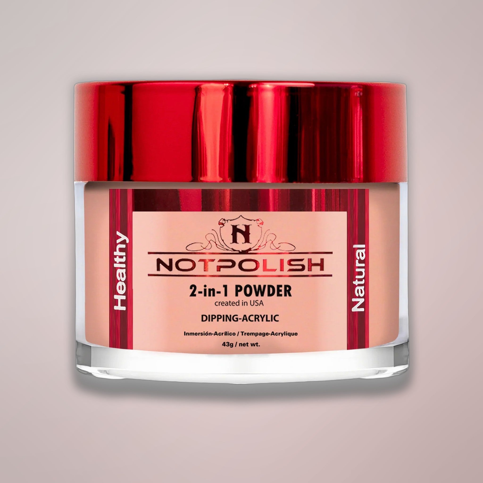 NOTPOLISH 2 in 1 Powder - M23 Soft Peach - 2 oz