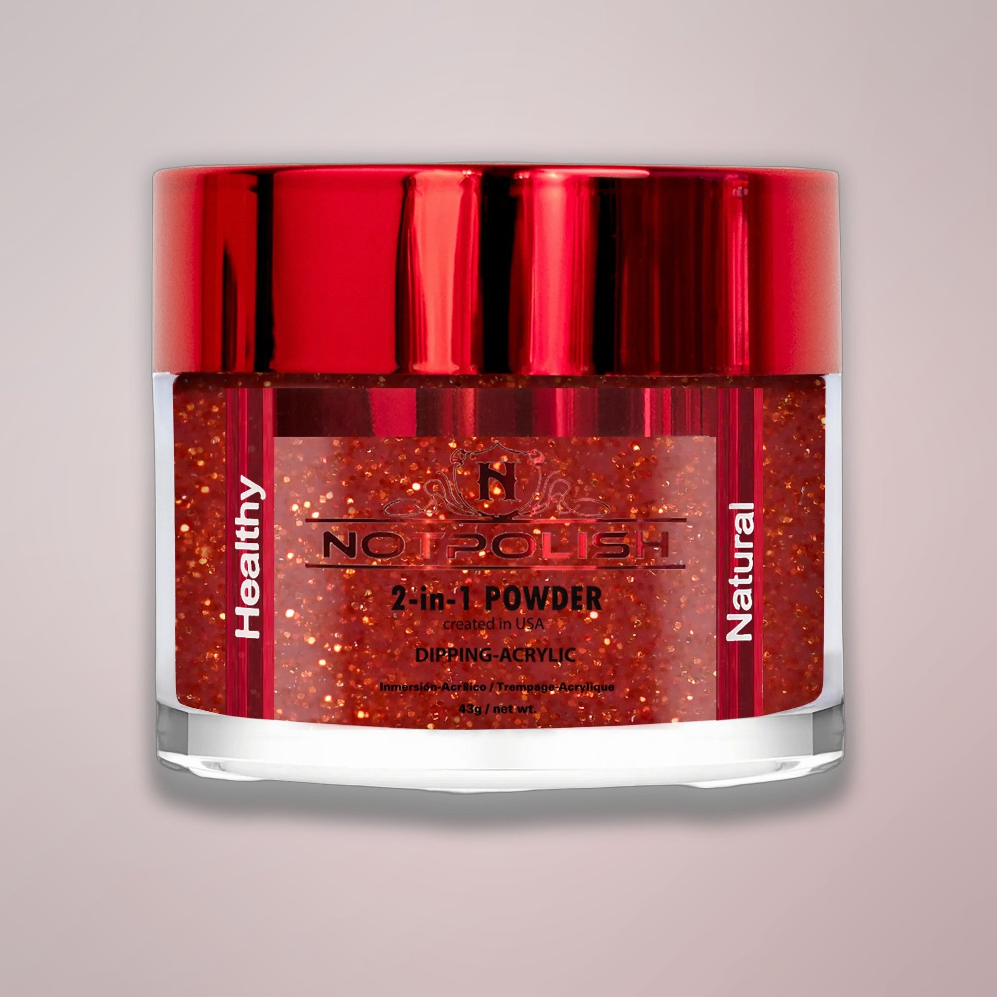 NOTPOLISH 2 in 1 Powder - OG161 Ruby Sand - 2 oz