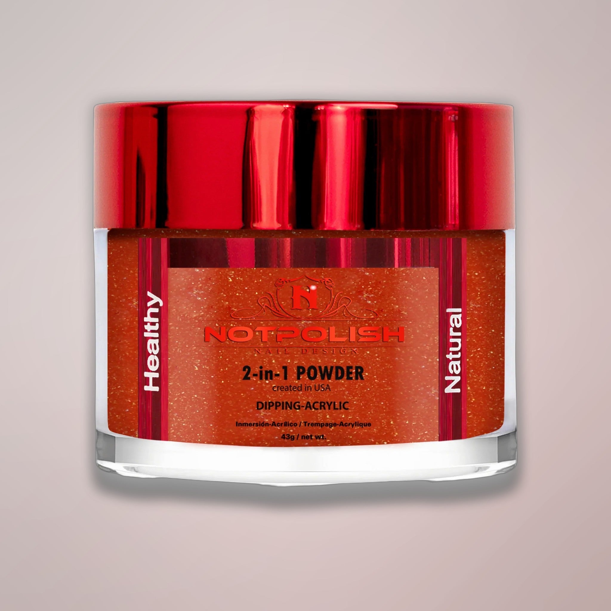 NOTPOLISH 2 in 1 Powder - OG164 Dark Orange - 2 oz