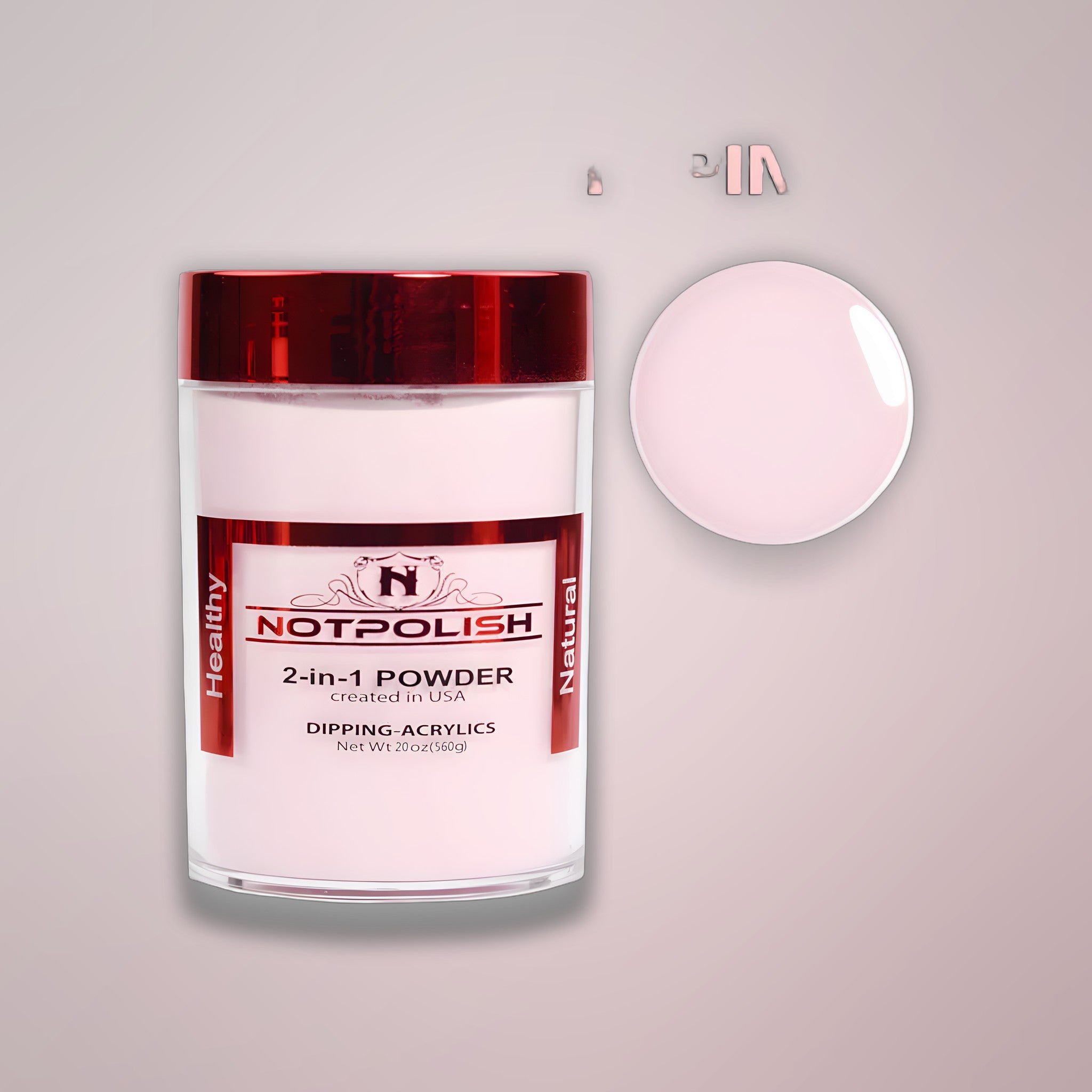 NOTPOLISH 2 in 1 Powder - Light Pink Refill - 16 oz