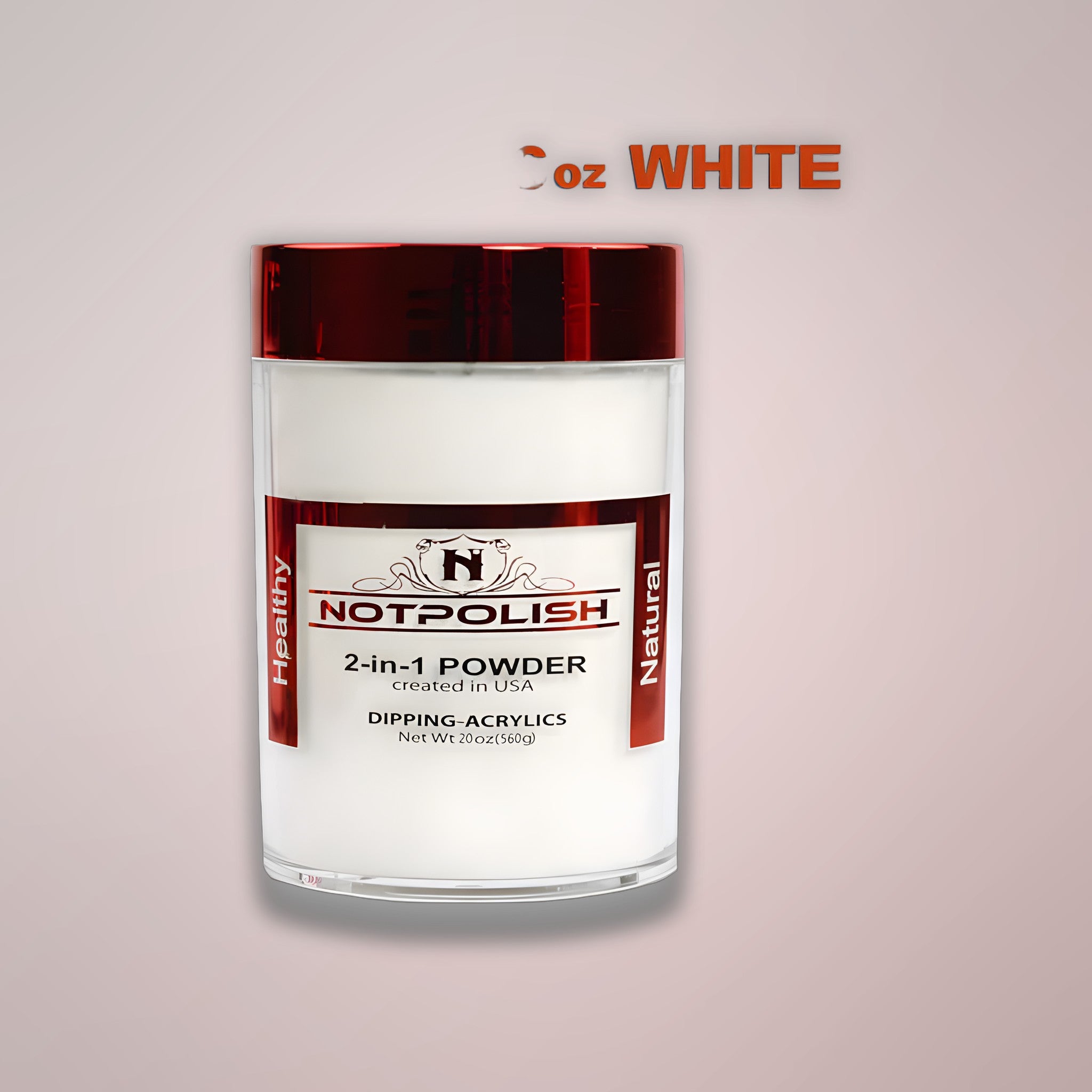 NOTPOLISH 2 in 1 Powder - OG02 White Refill - 16 oz
