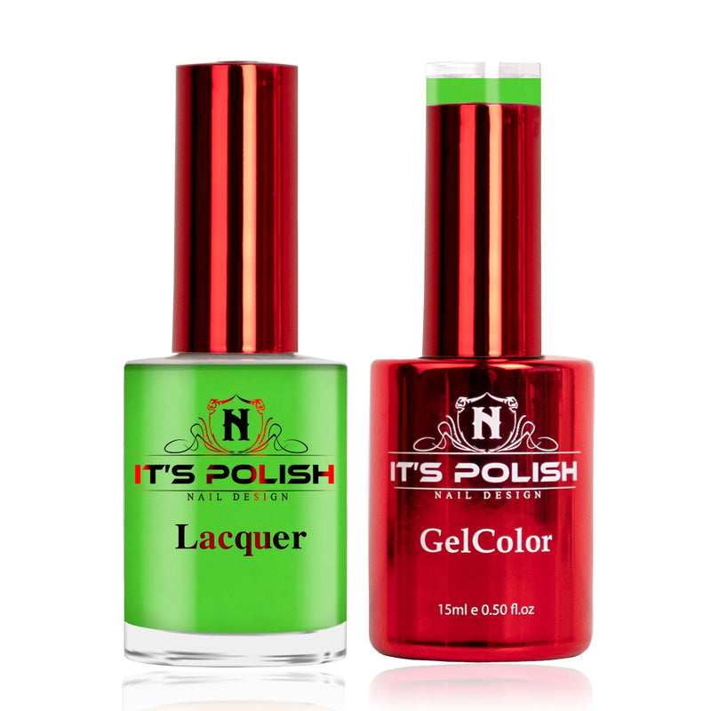 Notpolish duo - m100 hot lime bling - duo polish