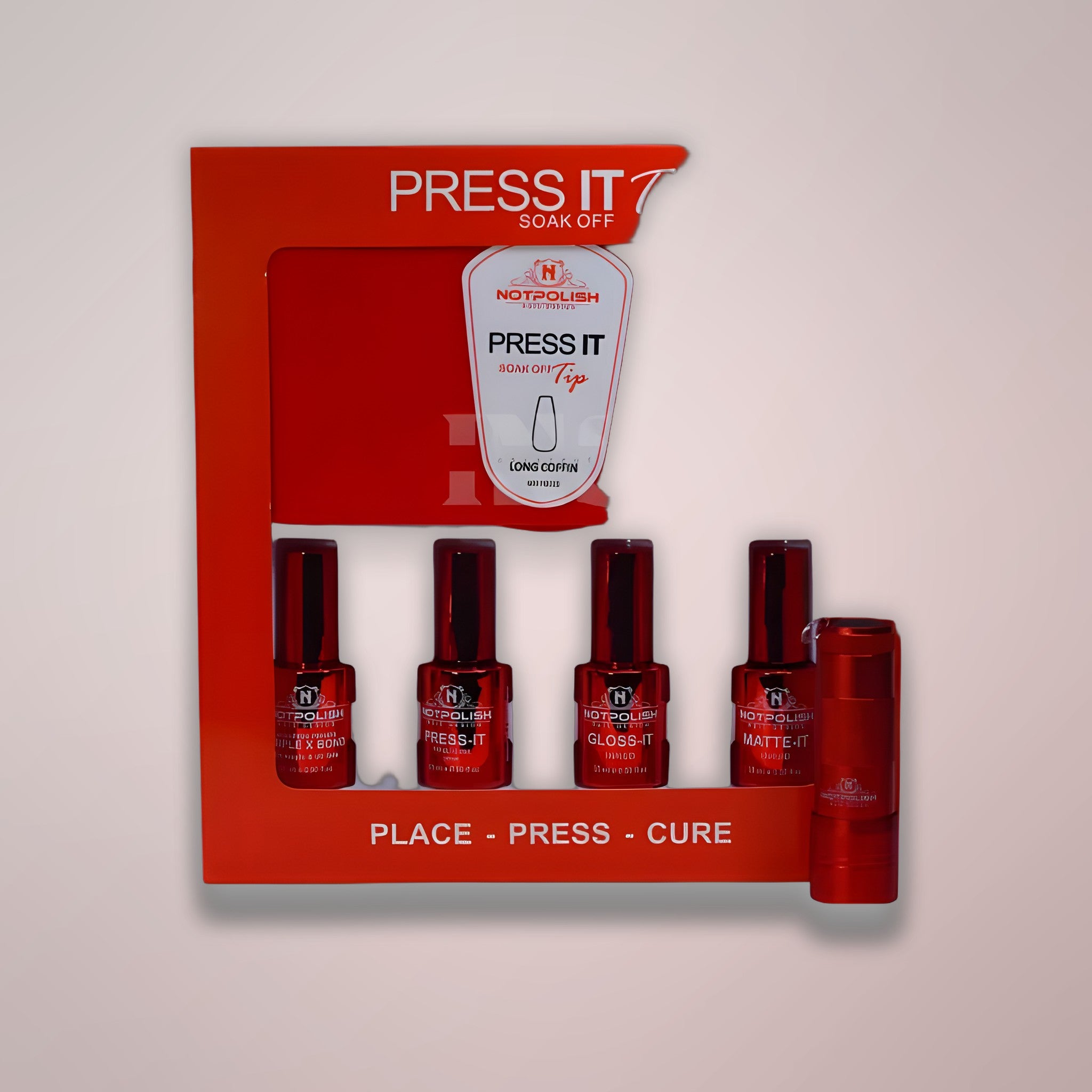NOTPOLISH PRESS-IT STARTER KIT PLUS LED/ULTRA VIOLET FLASHLIGHT COFFIN