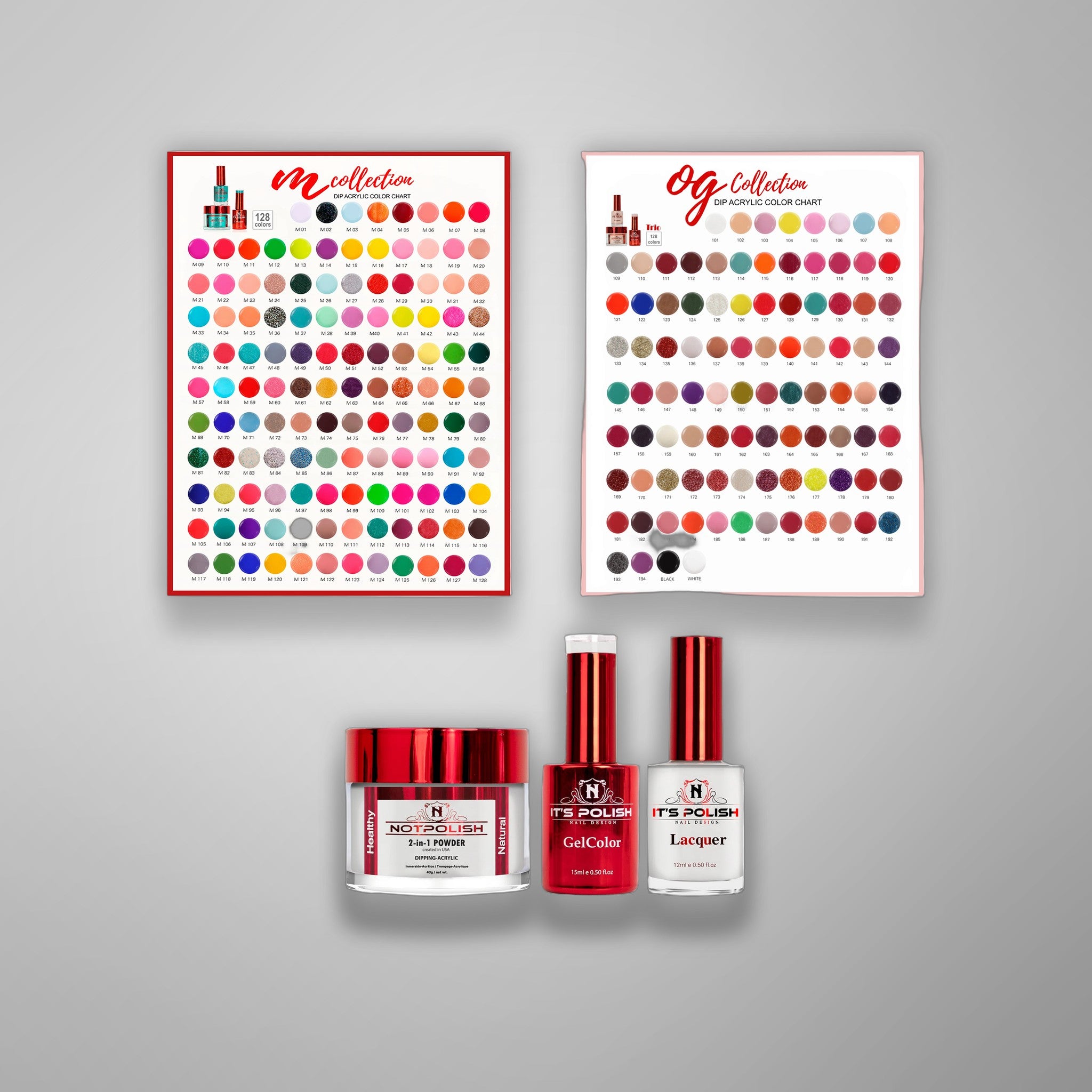 NOTPOLISH TRIO 257 Collection (M01-M128) (OG101-OG227 + Black & White)