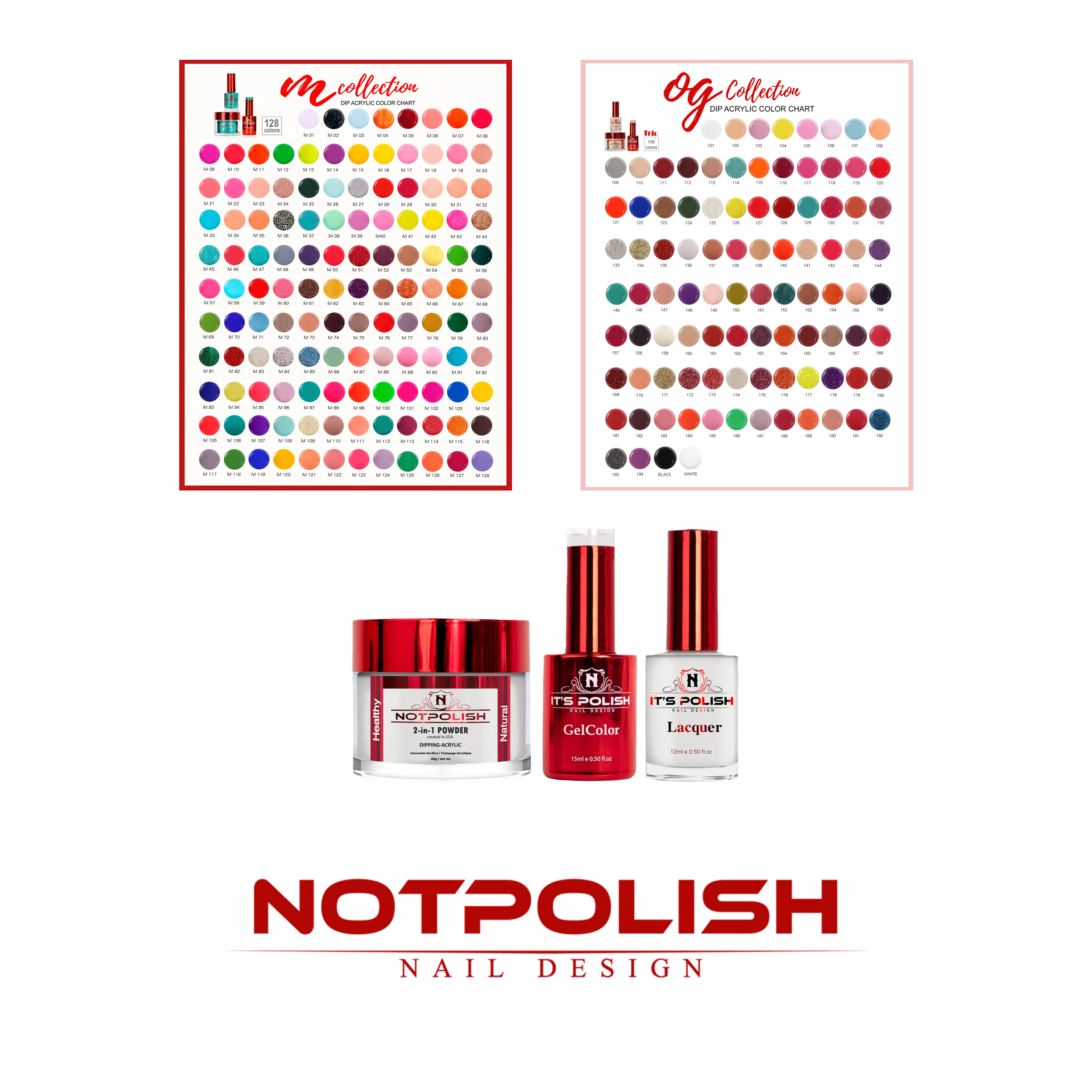 Notpolish trio 257 collection (m01-m128) (og101-og227