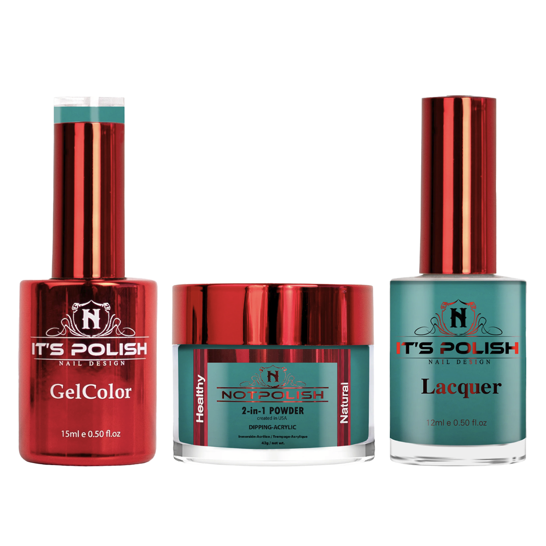 Notpolish trio - m106 i don’t kiss & teal - gel polish