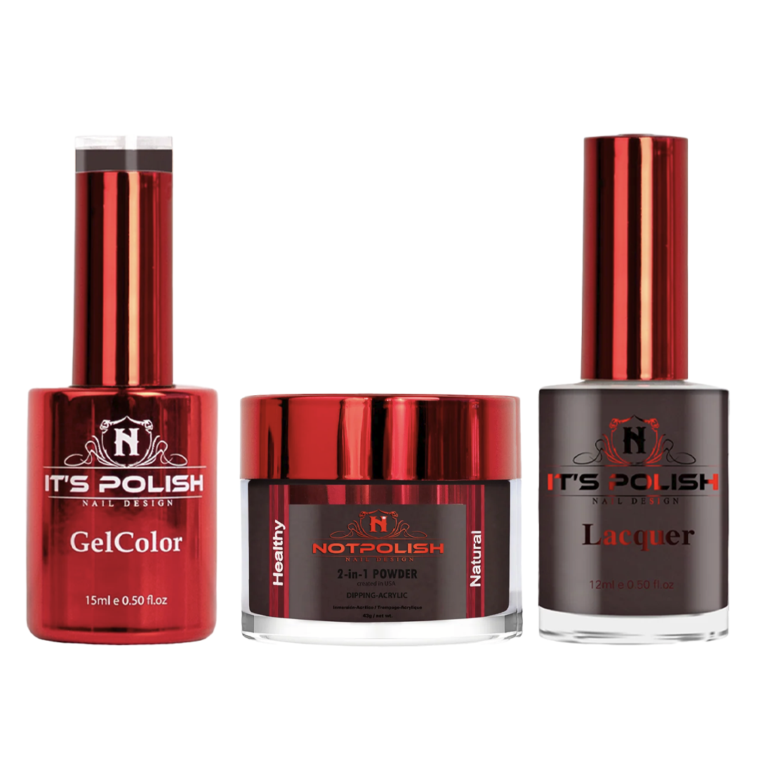Notpolish trio - m116 chocolate thunder - gel polish