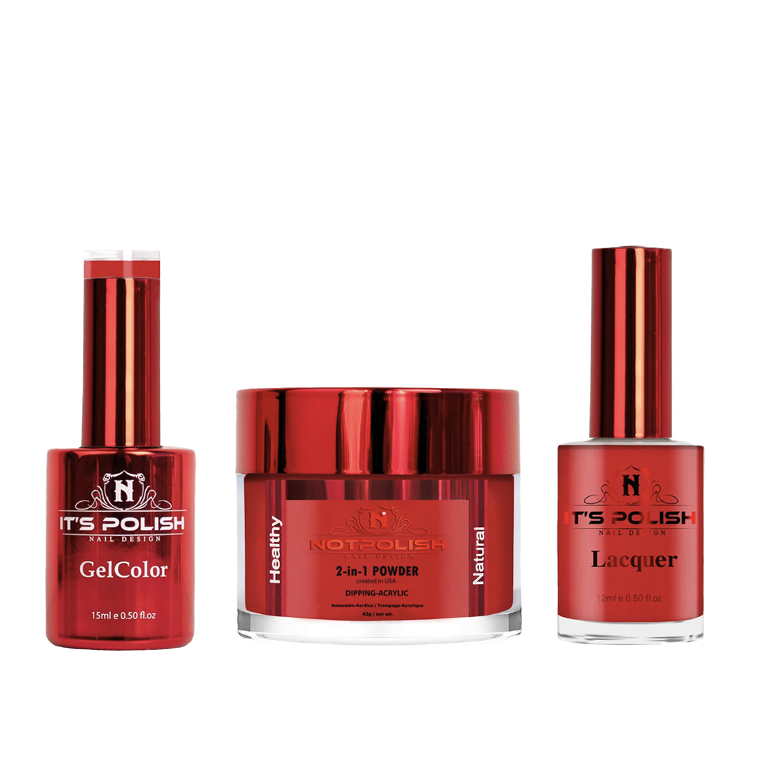 Notpolish trio - m76 red cap - gel polish