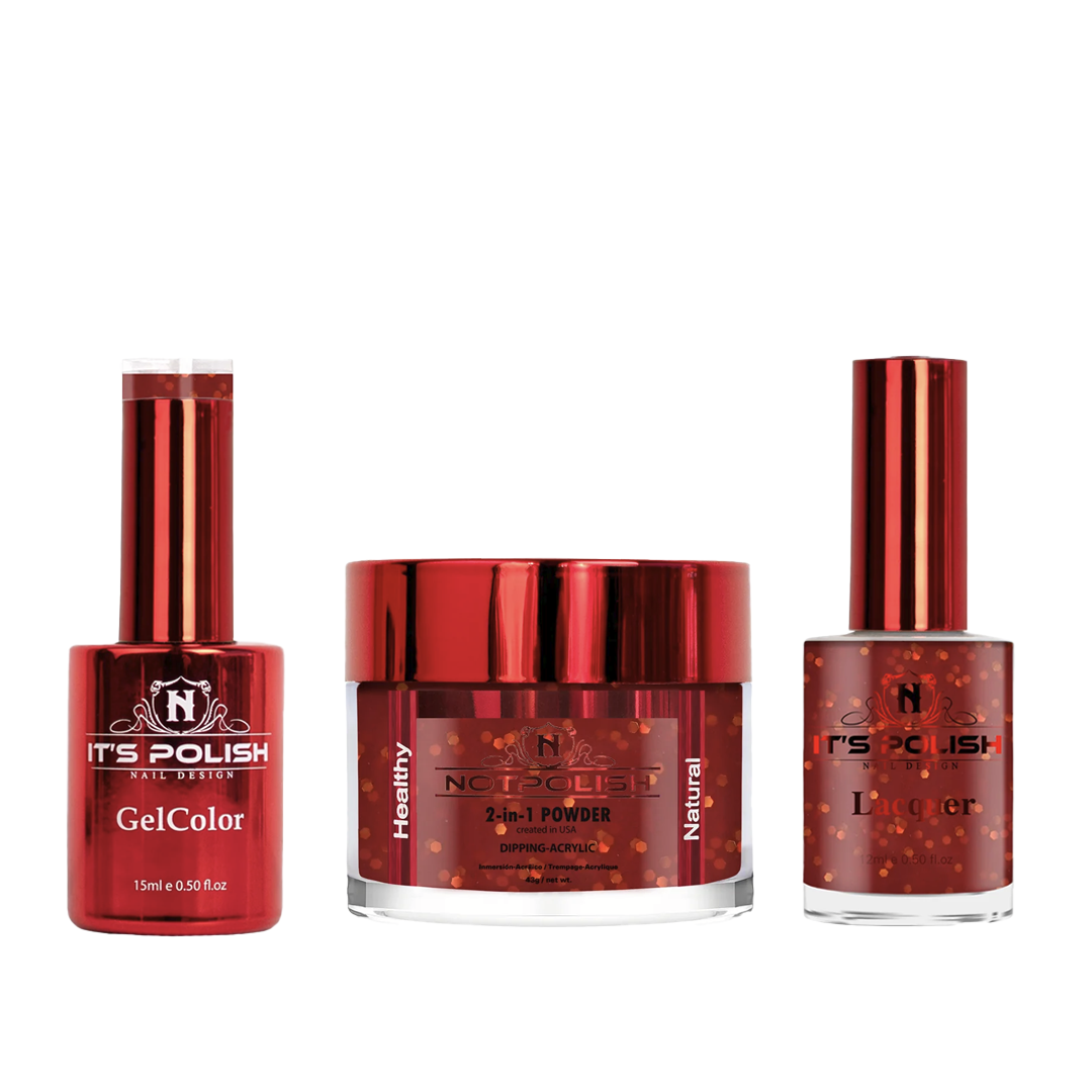 Notpolish trio - m82 hot tamale - gel polish