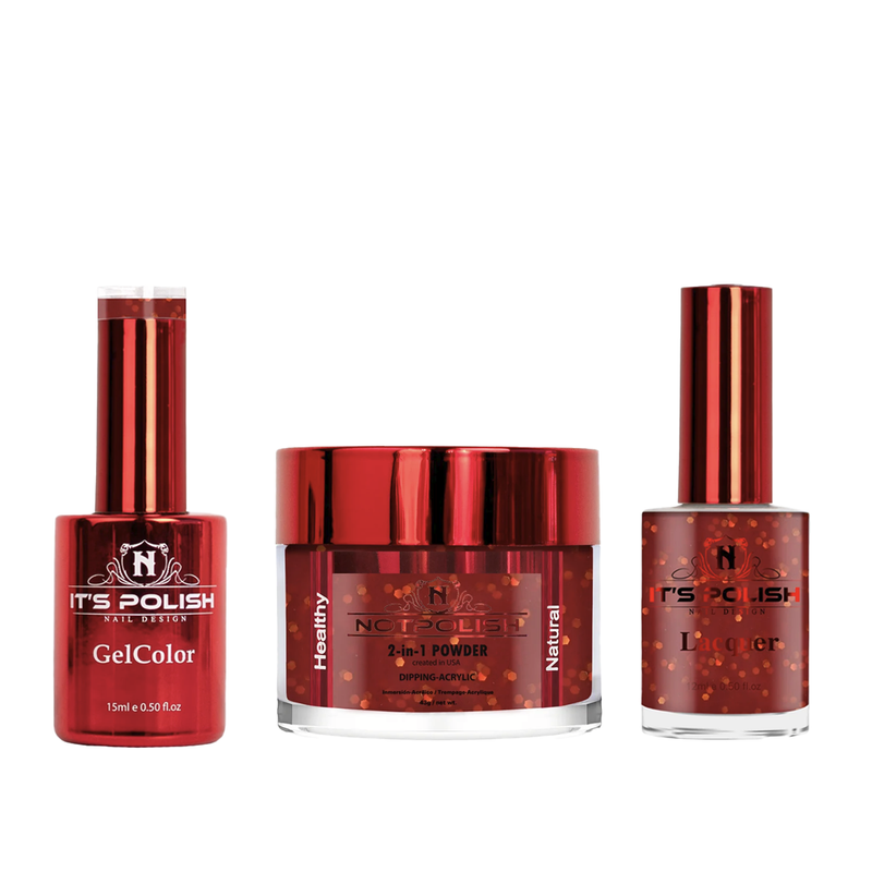 Notpolish trio - m82 hot tamale - gel polish