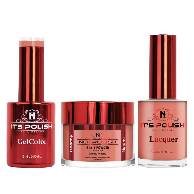 Notpolish trio - m87 coral pink - gel polish