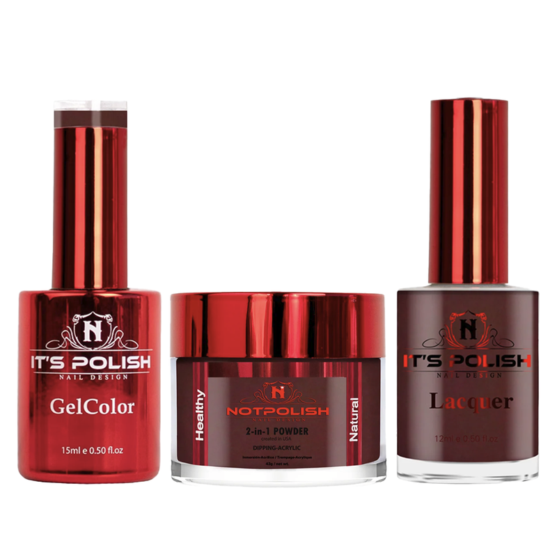 Notpolish trio - og112 wine and dine - gel polish