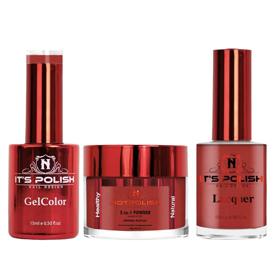 Notpolish trio - og181 red crush - gel polish