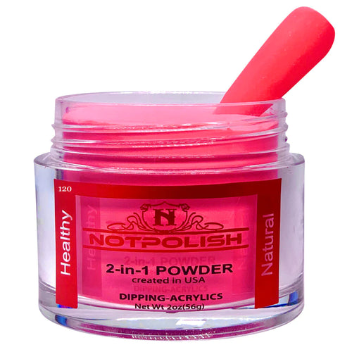 NOTPOLISH 2 in 1 Powder - OG120 Fire it Up - 2 oz