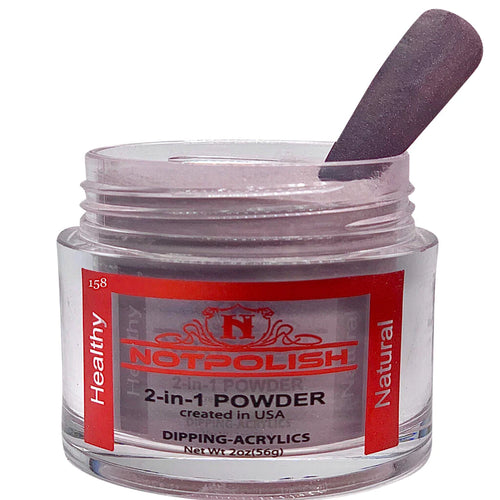 NOTPOLISH 2 in 1 Powder - OG158 My Soul Was Dark - 2 oz