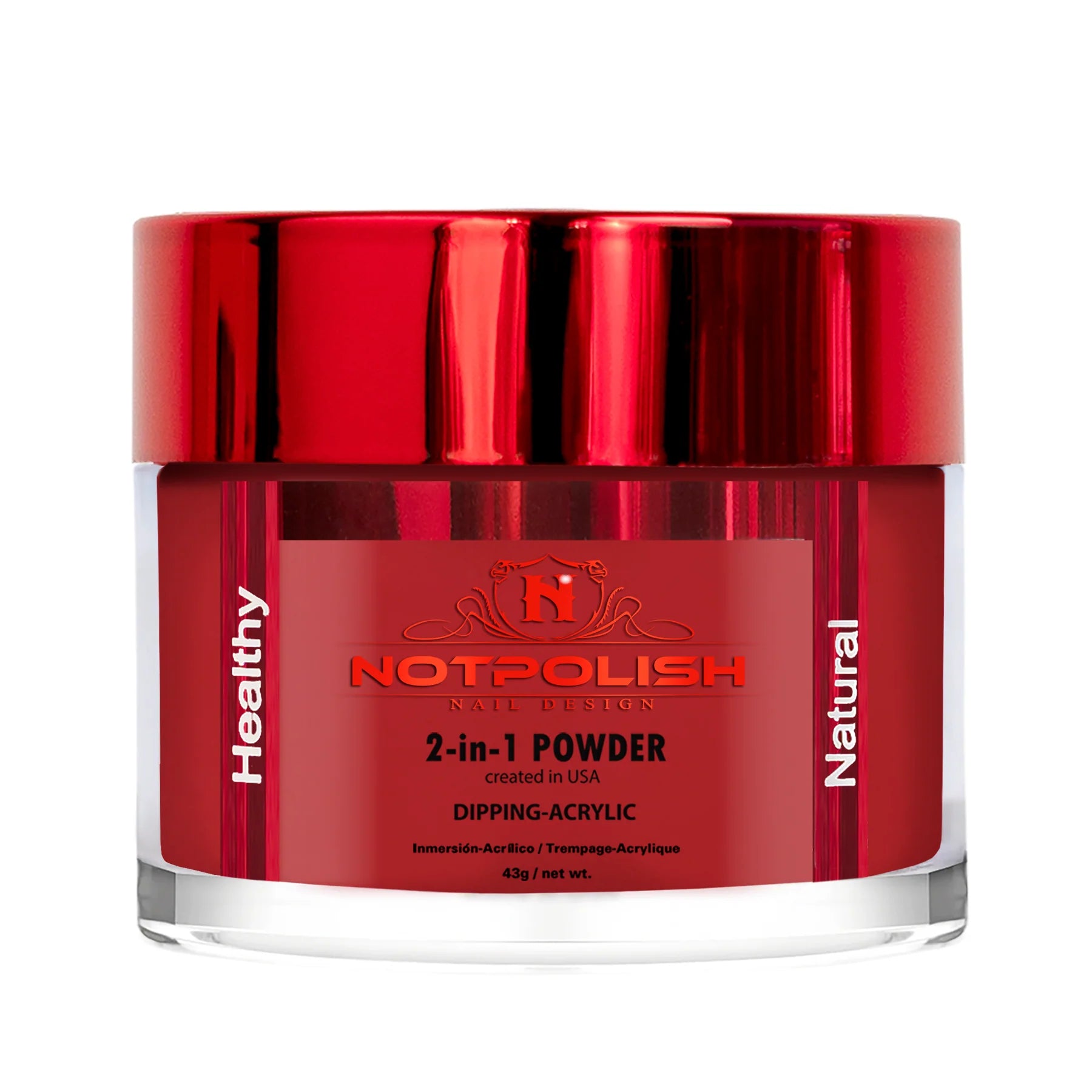 NOTPOLISH 2 in 1 Powder - OG181 Red Crush - 2 oz