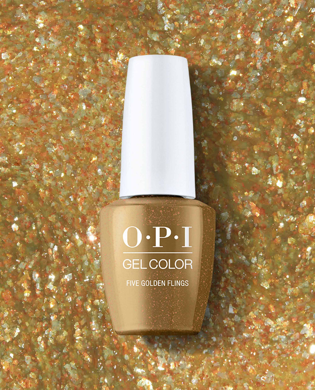 Opi gel color - terribly nice holiday 2023 - five golden