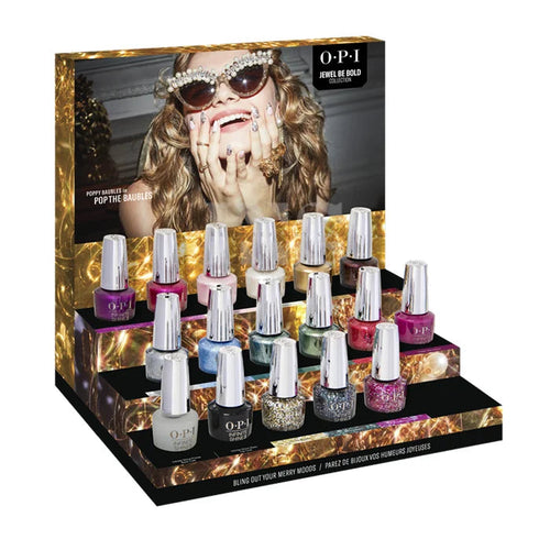 OPI Infinite Shine - Jewel Be Bold Holiday 2022  - 17 Pieces Display IS